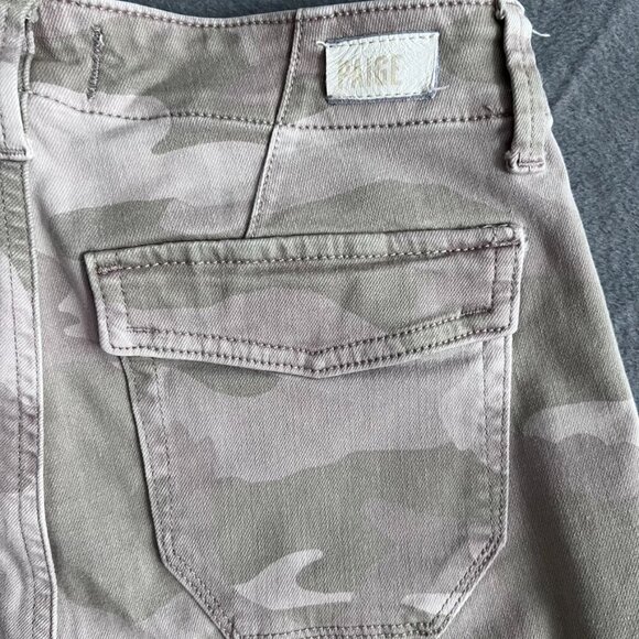 Paige Mayslie Jogger Jeans Faded Beige Camo Print - Picture 9 of 12